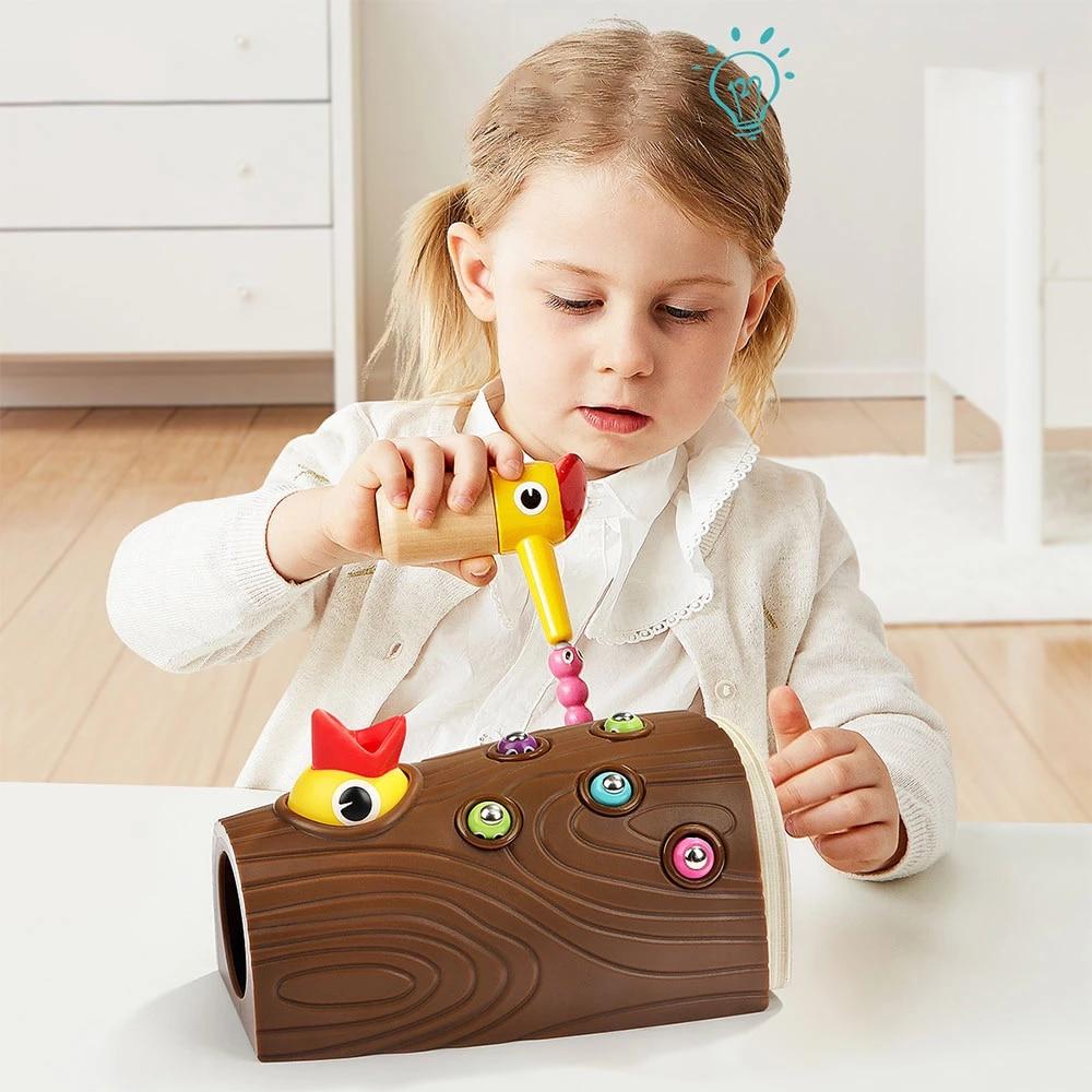 Jouets de pic magnétique attrape-ver | jeux enfants