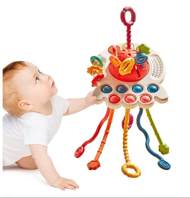 Jouet sensoriel attire attention bébé